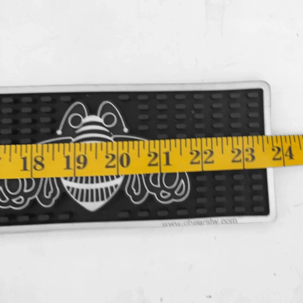 Patron Tequila Rubber Bar Mat Runner Drip Mat Bee Logo